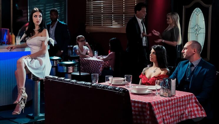 [DigitalPlayground] - Gina & Jade's Lesbian Arrangement: Kissing to Pussy Licking - Gina Valentina - Jade Baker