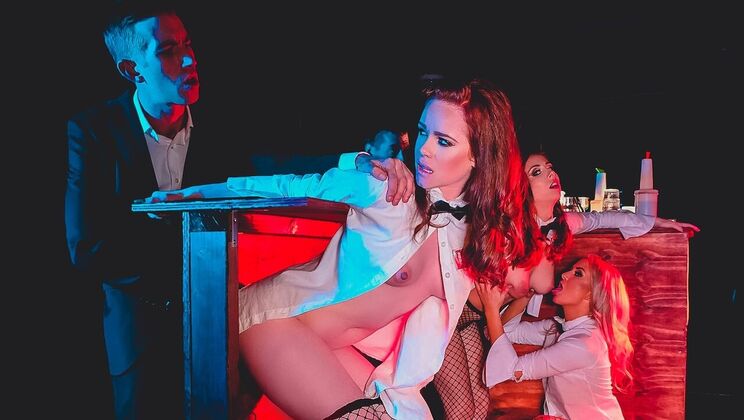 [DigitalPlayground] - Gloryhole Gangbang with Small Ass and Medium Tits - Cayla Lyons - Ella Hughes - Xander Corvus - Antonia Sainz - Danny D