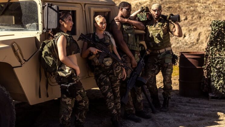 [DigitalPlayground] - Outdoor Missionary & Spooning Sex on The Beach - Isiah Maxwell - Damon Dice - Kayley Gunner - Nicole Doshi