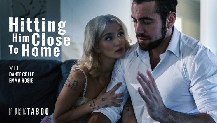 [PureTaboo] - Blonde Teen Gagging On Pierced Cock With Kissing And Ball Play - Dante Colle - Emma Rosie