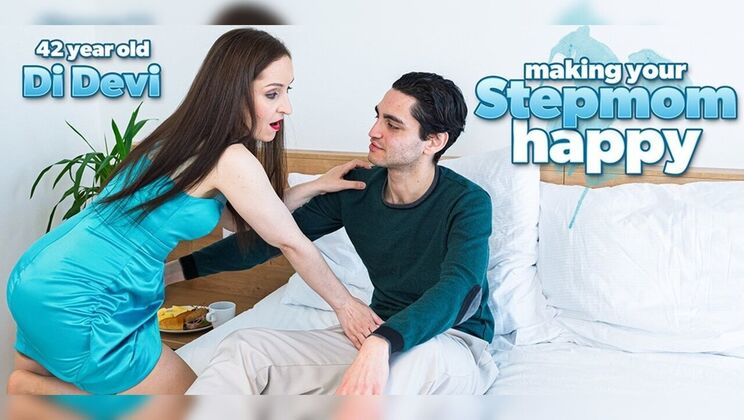 [Mature.nl] - Mature StepMom in Dress Undresses for Hot Facial & Ball Sucking - Di Devi - Dexter