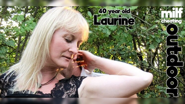 [Mature.nl] - Forest Sex with Cheating Wife Laurine - Blowjob, Titty Fuck, Cum on Tits - Laurine - Leslie Taylor