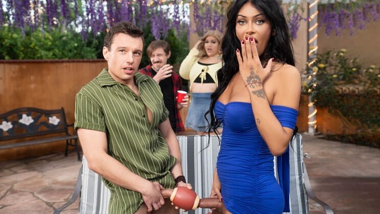 [TransAngels] - Balls Deep Cowgirl & Reverse Cowgirl with Big Tits Victoria - Johnny Palms - Victoria Grant