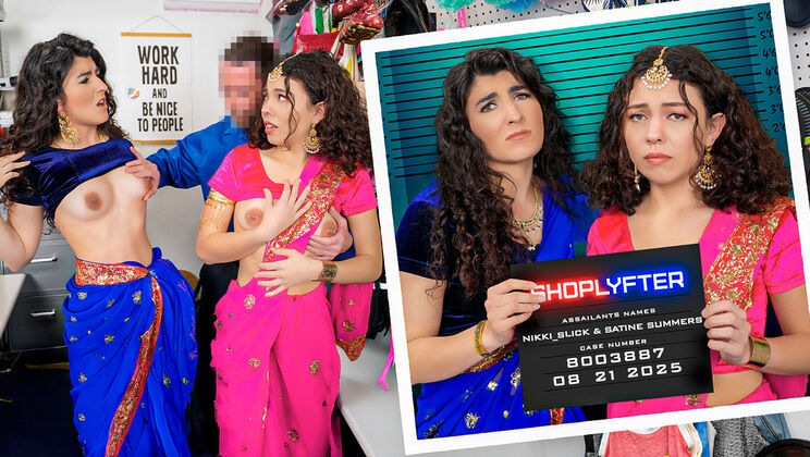 [Shoplyfter] - Older vs Younger: Jack Vegas Fucks Two Pierced Brunettes - Jack Vegas - Satine Summers - Nikki Slick