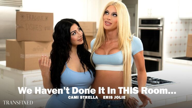 [Transfixed] - Pussy Licking Lesbian Action Turns into Hardcore Fuck - Cami Strella - Eris Jolie