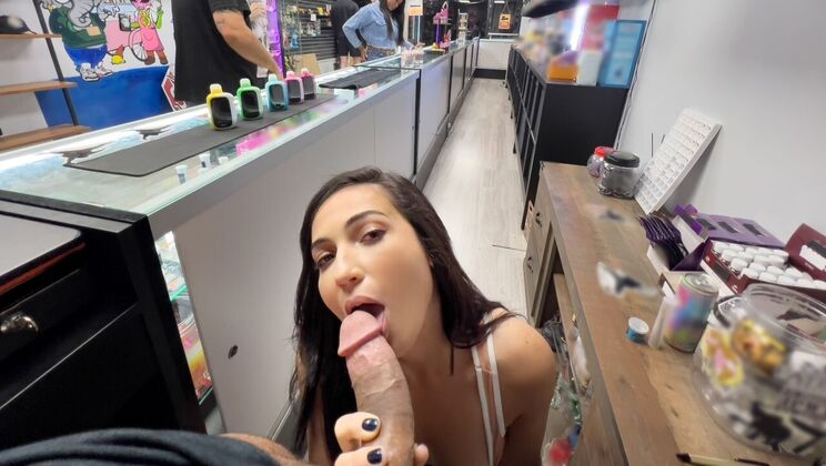 Mira Luv Licks Mike Ox's Pussy And He Fingers Her Ass While Vaping