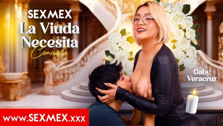 MILF Widow Gaby Veracruz Takes a Big Cock