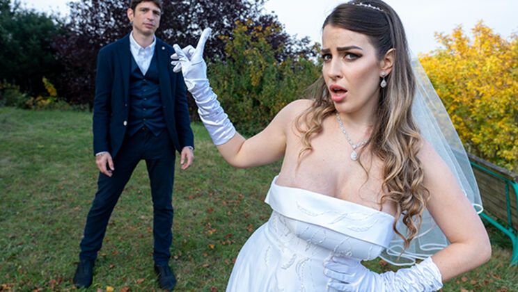 Runaway Bride with Big Ass Cheats, Marica Chanelle Gets Cummed On