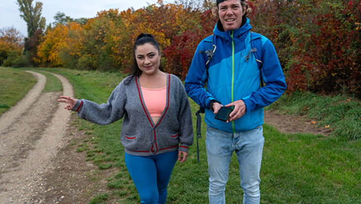 Jennifer Mendez Big Tits RV Driver Fucks After Hiker Rescue