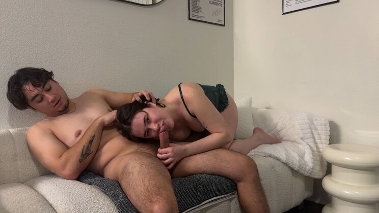 Kev & Sab St. Patrick's Day Blowjob in Lingerie