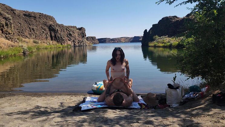 Rey Storm Mermaid In The USA Long Hair Trimmed Pussy
