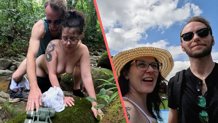 John & Lynn Costa Rica Rendezvous: Outdoor Masturbation