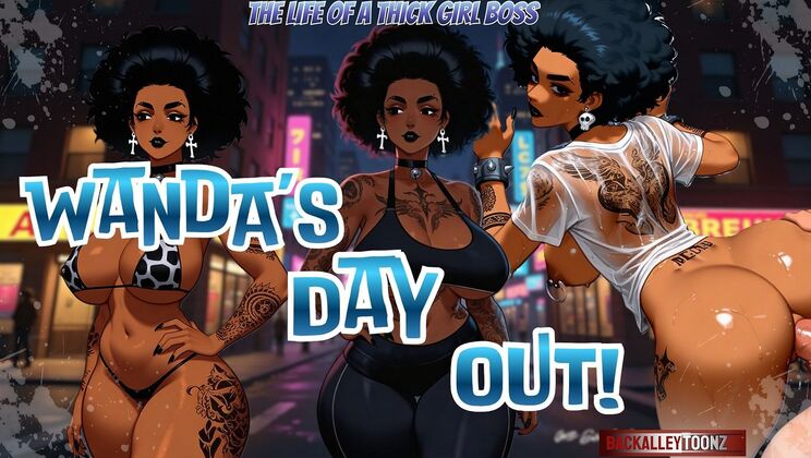Wanda's Big Day: Doggy Style Thick Ass Black Shower