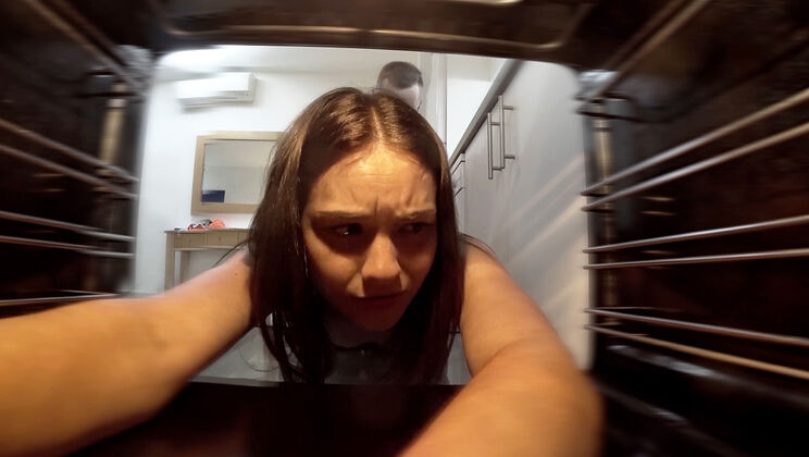 Young Small Tits Matty Trapped in the Oven